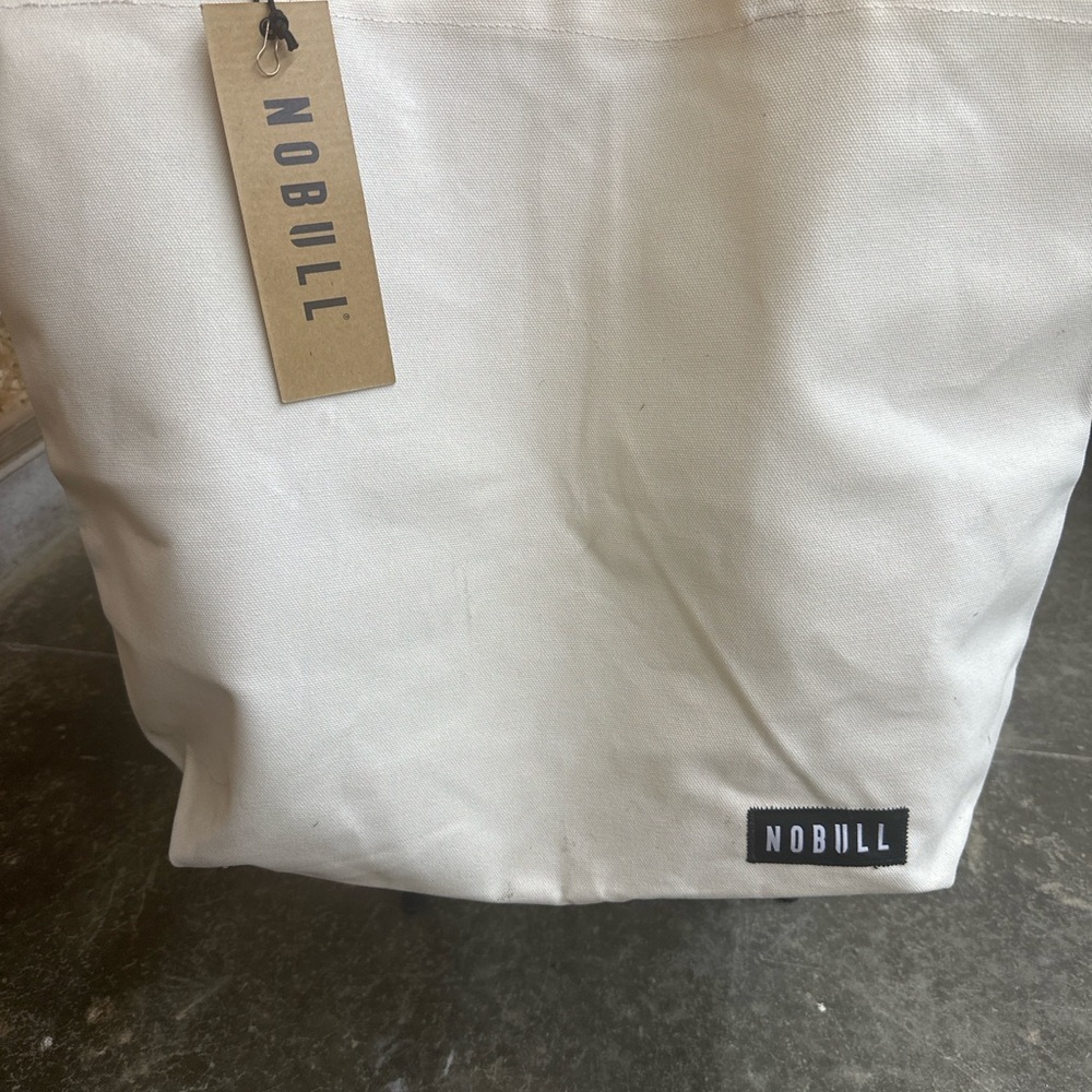 NOBULL Off-White Canvas Tote